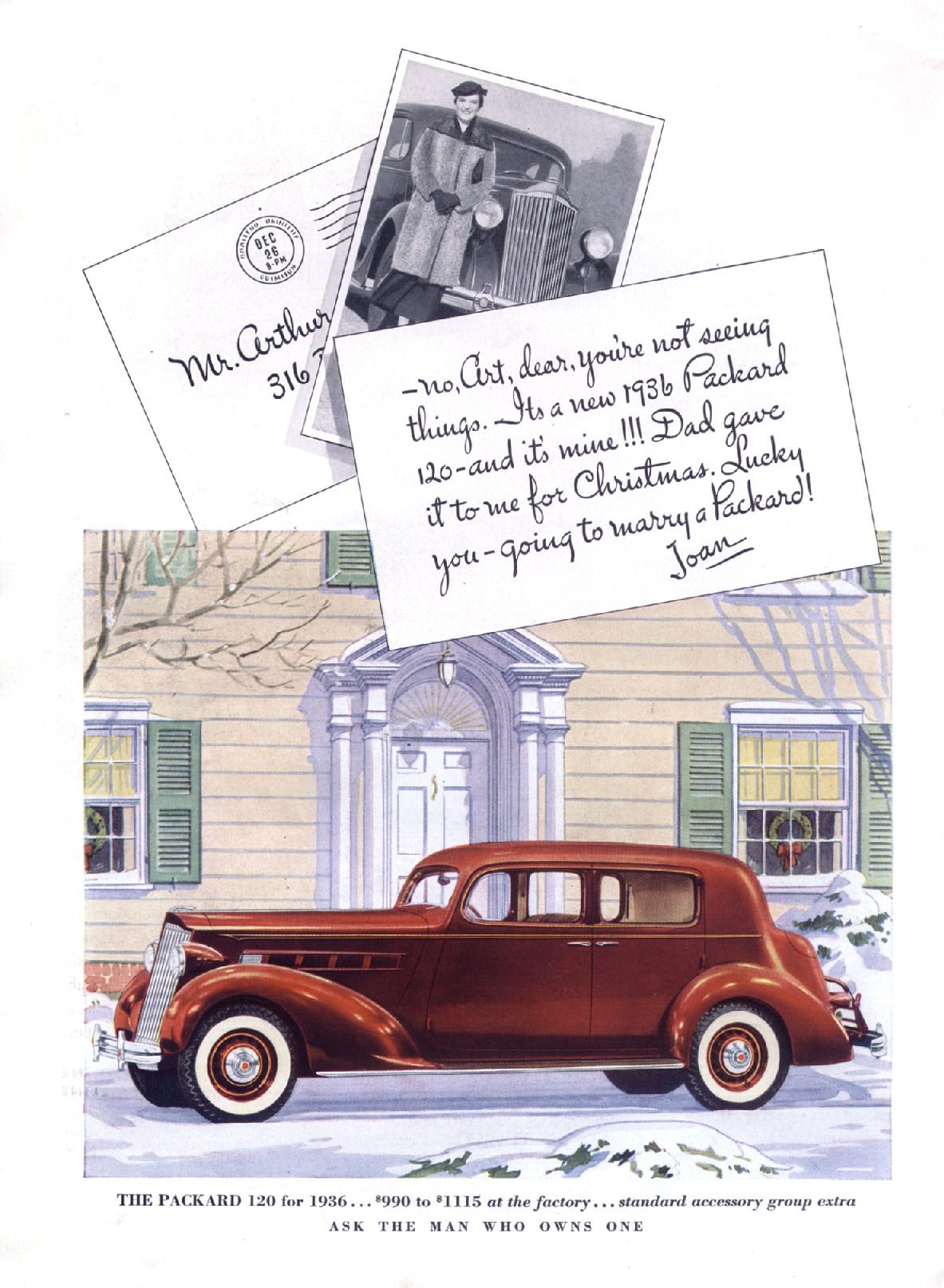 1936 Packard Auto Advertising